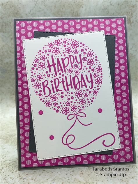 Tarabeth Stamps Stampin Up Hooray For You Happy Birthday Card