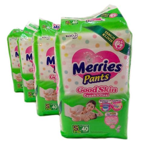 Jual Merries Pants Good Skin S40 Popok Sekali Pakai [4 Ball] di Seller ...
