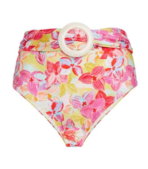 Womens PatBO Pink Belted Hydra Bikini Bottoms Harrods UK