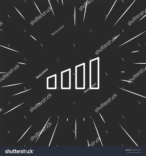 Outline Signal Bars Icon Illustration Isolated Stock Vector (Royalty ...