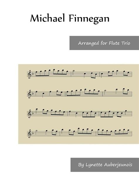 Michael Finnegan Flute Trio Flute Files Publishing