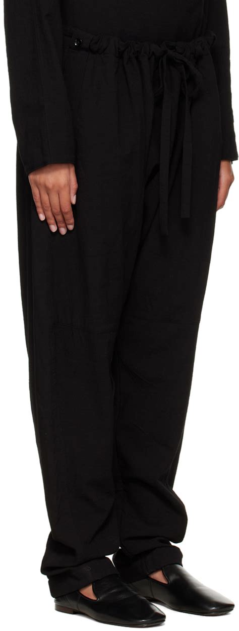 Lemaire Black Relaxed Lounge Pants Lemaire