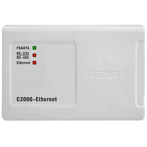С2000 Ethernet Преобразователь интерфейса RS-485-RS-232 в Ethernet (кор ...