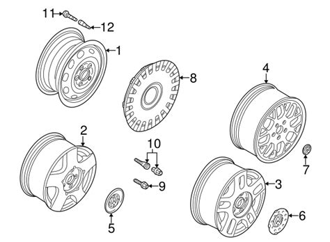 6N0-601-171-BXF - 1999-2006 Volkswagen Center Wheel Hub Cap Jetta Golf ...