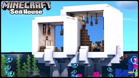 Minecraft How To Build Modern Sea House Above Coral Reef Julious