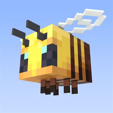 Minecraft Yellow Bee Figural Led Mood Light Bedside Table Lamp For Desk