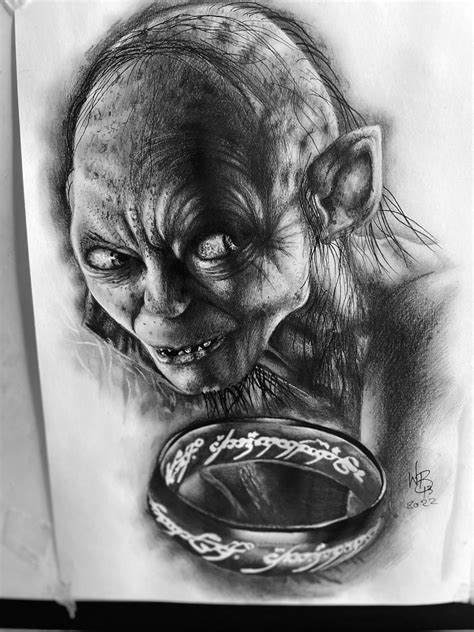 Gollum By Monochrometattoo On Deviantart