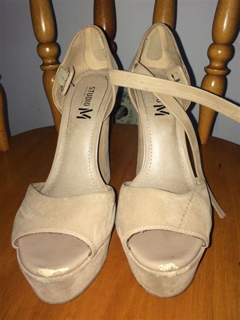 Sapato Alto Nude Sapato Feminino Studio M Usado Enjoei