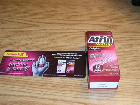 Missy's Product Reviews : Afrin Review