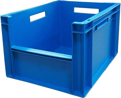 Industrial Plastic Storage Boxes Stackable Heavy Duty Crate Container