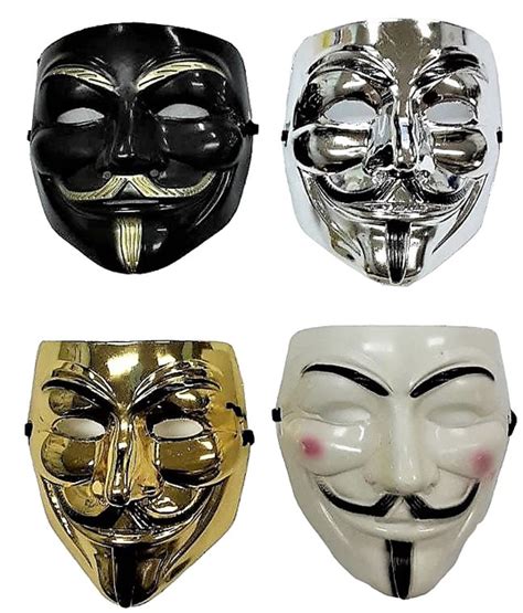 Маски Гая Фокса/Анонімуса (набір із 4-х масок) – фото, відгуки ...