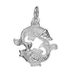 Anh Nger Fische Sternzeichen Tierkreiszeichen In Echt Sterling Silber