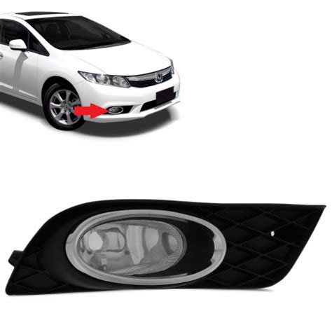 Farol Milha Auxiliar Neblina New Civic 2012 13 2014 Direito em Promoção