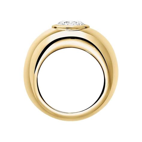 Renesim Broad Carat Brilliant Diamond Gold Ring For Sale At Stdibs