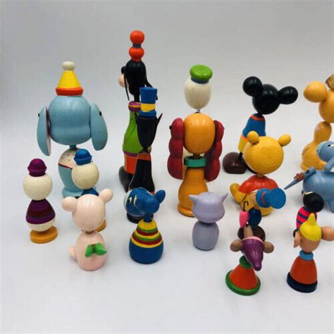 Disney Manga Kokeshi Wooden S Retro Set Of Antique Mickey Mouse