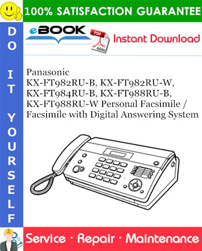 Panasonic KX-FT982RU-B, KX-FT982RU-W, KX-FT984RU-B, KX-FT988RU-B, KX ...