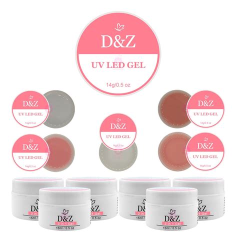 Kit Gel D Z Uv Led Gel Pink Clear Nude Dez Parcelamento Sem Juros