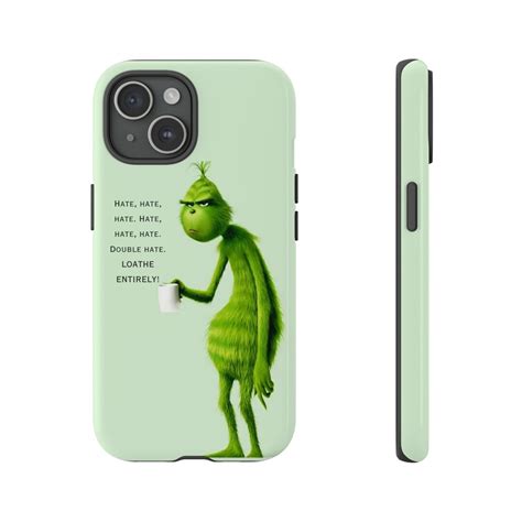 Grinch Phone Case Christmas Phone Case Christmas Ts Xmas Etsy Uk