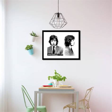 Mick Jagger 1967 Mugshot Photos - 14x18 Framed Print Artwork - Bed Bath ...