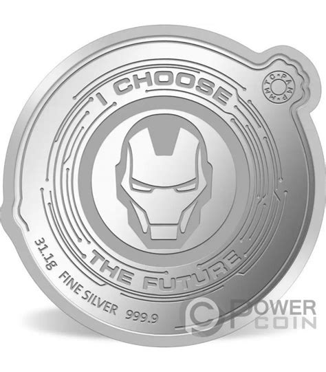 IRON MAN Marvel 1 Oz Silver Medal I Choose The Future