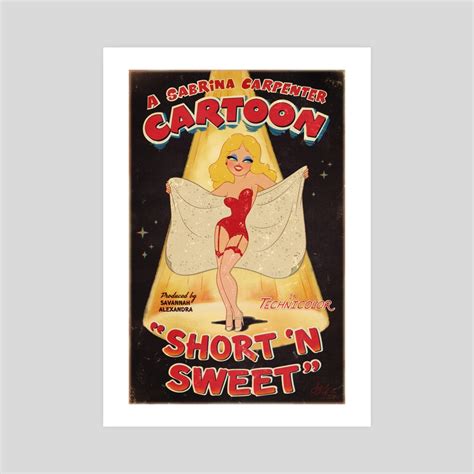 Red Hot Sabrina Vintage Inspired Illustration An Art Print By Savannah Alexandra Inprnt