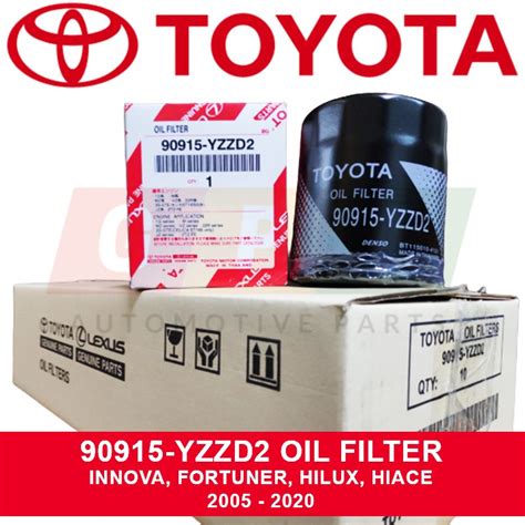 Toyota Oil Filter 90915 Yzzd2 C 111 Original Innova Fortuner Hilux