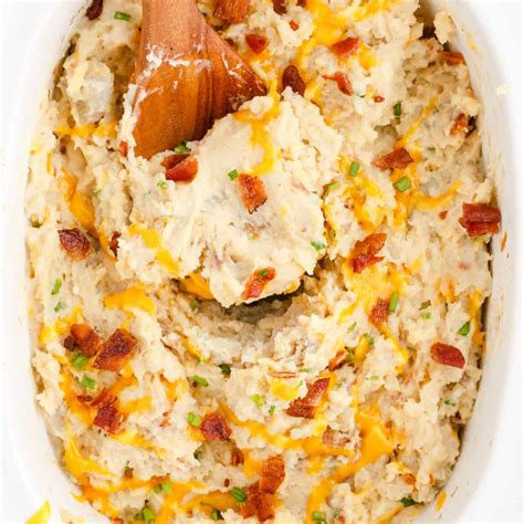 Slow Cooker Loaded Mashed Potatoes ⋆ Real Housemoms