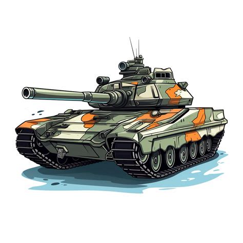 tank  cartoon vector illustration  white background