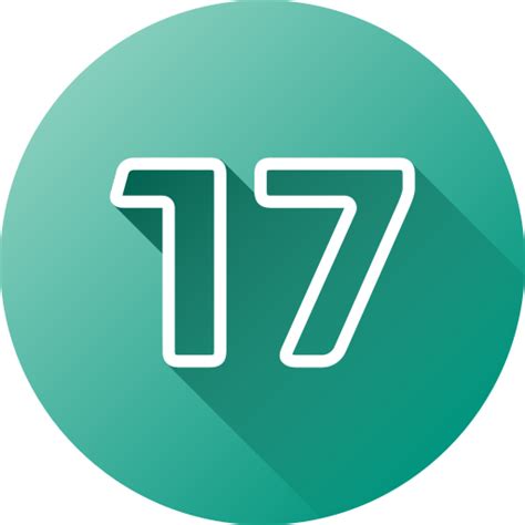 Number 17 Free Education Icons