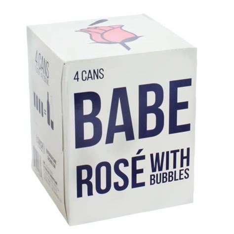Babe Sparkling Rosé 4 Pack Brix Wine Liquor