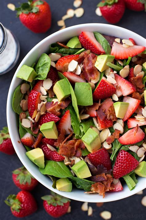 Strawberry Avocado Spinach Salad Life Made Simple