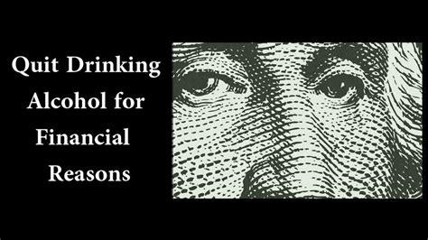 quit drinking alcohol  financial reasons
