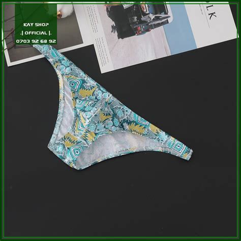 Mua Quần lót nam tam giác nửa mông sexy Hình Trừu Tượng đẹp mắt kiểu sang chảnh bikini gọn ôm