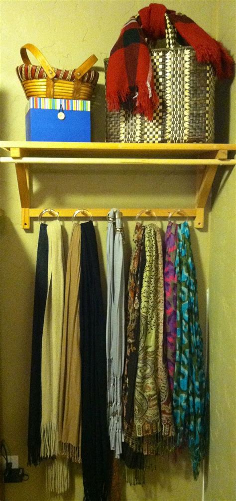 Scarf storage ideas. | Scarf storage, Scarf styles, Eve outfit