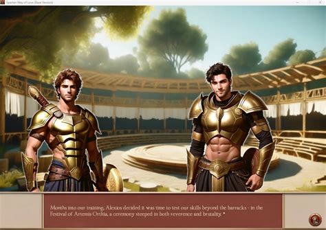 Spartan Way Of Love Historical Gay Romance Visual Novel By Hasalynx Games