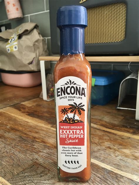 Encona extra hot - new label, same classic flavour. : r/hotsauce