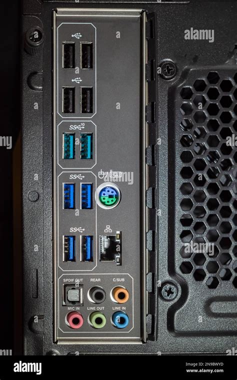 Computer Cpu Back Panel Hi Res Stock Photography And Images Alamy
