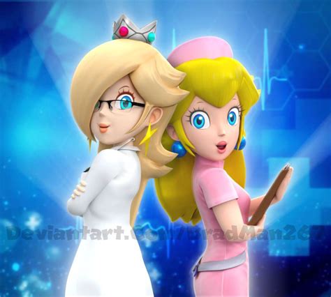 Nurse Peach And Rosalina Md By Bradman267 Mundo Super Mario New
