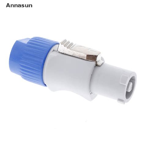 Annasun Pcs Nac Fca Speakon Plug Pin Male Powercon Connector A