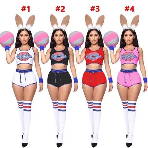 Lola Bunny Rabbit Cosplay Kost M Mit Kaninchen Hasen Ohren