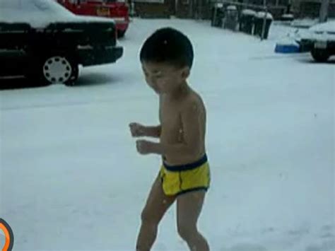 China In Uproar After Video Surfaces Of Parents Forcing Son To Run Through Frozen Streets Naked
