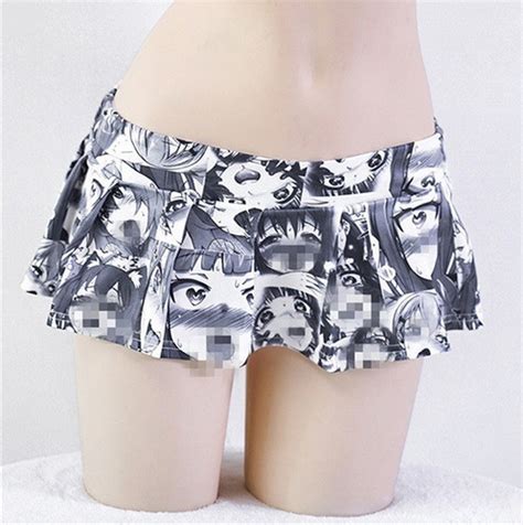 Ahegao Conjunto Mini Falda Blusa Anime Hentai Cosplay Sexy Env O Gratis