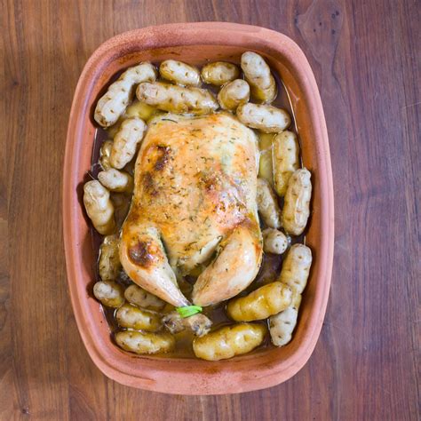 Slow Roasted Chicken In Clay Baker — Sweet • Sour • Savory