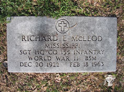 Richard Emmett Mcleod Find A Grave Memorial