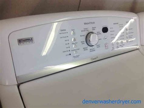 Large Images for HE Agitator-less Kenmore Elite Oasis Washer/Dryer Set ...