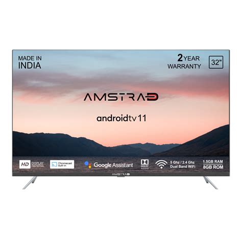 Amstrad 32 Inch HD Official Android 11 Smart LED TV - AM32HG11Nxt