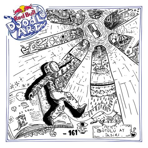 Red Bull Doodle Art