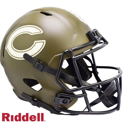 Chicago Bears Helmet Riddell Replica Full Size Speed Style Salute To