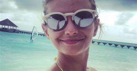 Taking The Plunge Rachel Riley Puts On An Eye Popping Display In Teeny Bikini Daily Star