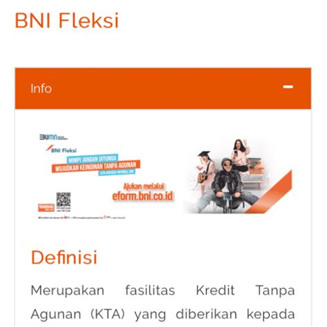 Apa Itu Kta Bni Fleksi 2024 Bunga Limit Syarat